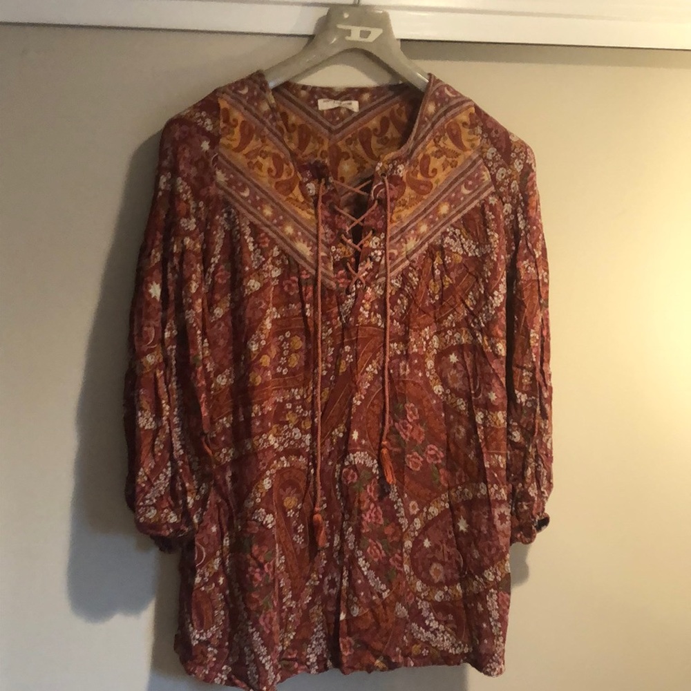 Spell & The Gypsy City Lights Tunic Dress Auburn